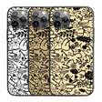 Floral Willy Personalised Custom Rude Funny Cover - Printed iPhone Black Case