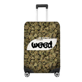 Weed Bag Funny Custom Suitcase Cover Travel Gift Stretch Fit Luggage Protector