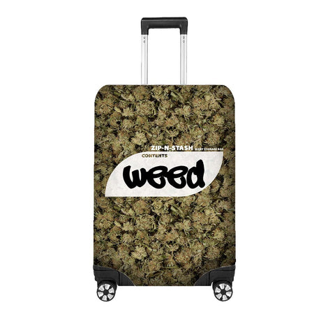 Weed Bag Funny Custom Suitcase Cover Travel Gift Stretch Fit Luggage Protector