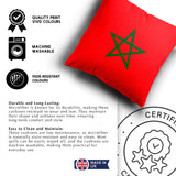 Morocco Flag Moroccan Design Filled Square Cushion Decorative Throw Gift Size