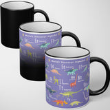 Personalised Dinosaur Kids Alphabet Heat Sensitive Magic Colour Changing Novelty