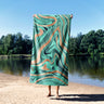 Liquid Marble Abstract Custom Design Coloured Novelty Beach Bath Sheet Towel