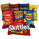 Personalised Name Custom Crisp Snack Chocolate Novelty Soft Filled Cushion Decor