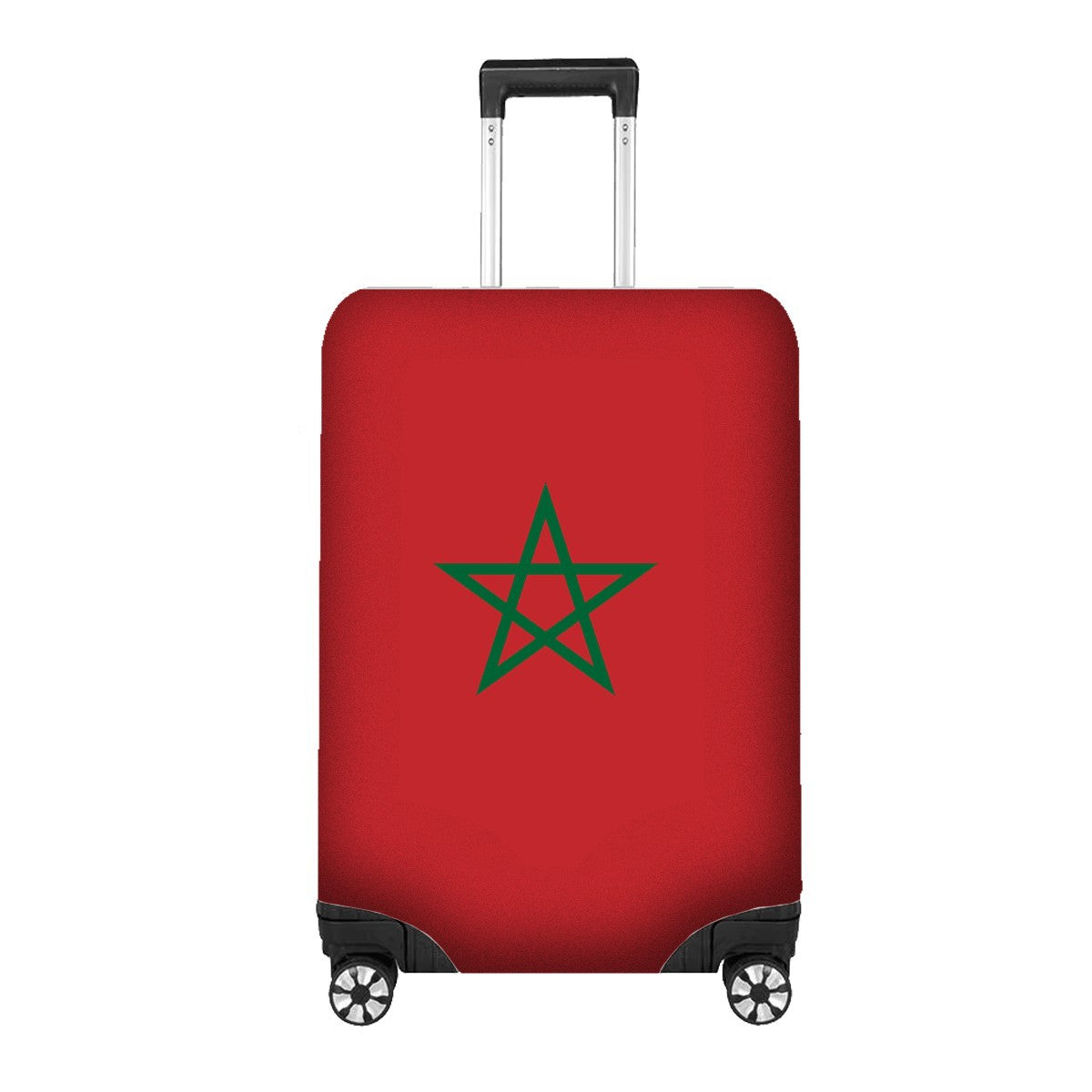 Morocco Flag Moroccan Suitcase Cover Travel Gift Stretch Fit Luggage Protector