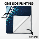 Custom Made Shark Ocean Sea Blue Highly Absorbent Beach Bath Sheet Hand Towel