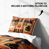 Halloween Spooky Personalised Single Bed Duvet Cover Pillowcase Set Custom Gift