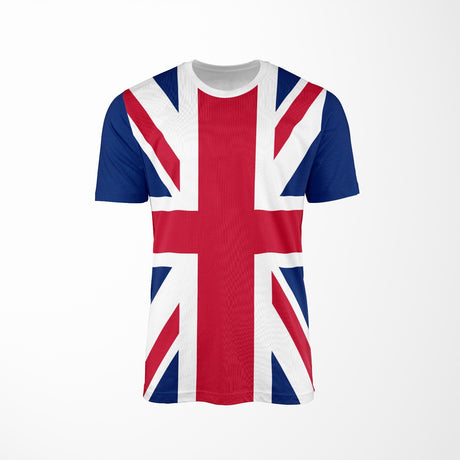 Custom GB Union Jack Flag All-Over Printed Unisex T-Shirt Patriotic Tee Gift