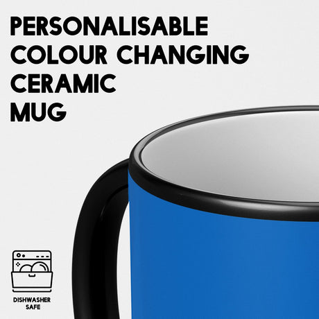 Ukraine Flag Design Tea Coffee Gift Heat Sensitive Magic Colour Changing Mug
