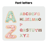 Personalised Any Name Cookie Alphabet Soft Single Size Novelty Bed Duvet Cover