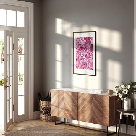 Personalised Liquid Marble Wall Art Custom Colour Poster Print and Home Decor