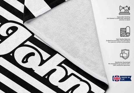 Personalised Name Custom Coloured Striped Soft Highly Absorbent Beach Bath Sheet