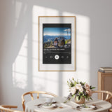 Personalised Music Player Wall Art Custom Song Image & Colour Poster Print Decor
