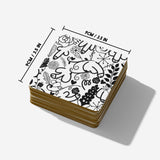 Floral Willy Print Rude Cheeky Funny Gift Coffee Tea Mug Coaster Option Him Her