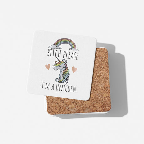 B*tch Please I'm A Unicorn Rude Funny Gift Coffee Tea Mug Coaster Option Him Her