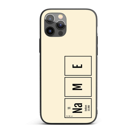 Science Chemistry Alphabet Name Personalised Custom - Printed iPhone Black Case