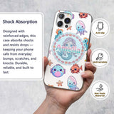 Cute Kawaii Mermaid Seahorse Decorative Design Custom Name Protective Phone Case Mobile Cover Durable Everyday Smartphone Shock Resistant