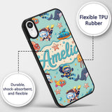 Kids Scuba Divers Submarine Decorative Design Custom Name Protective Phone Case Mobile Cover Durable Everyday Smartphone Shock Resistant