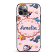 Kids Scuba Divers Submarine Decorative Design Custom Name Protective Phone Case Mobile Cover Durable Everyday Smartphone Shock Resistant