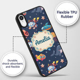Kid Scuba Diver Submarine Jellyfish Ocean Animal Custom Name Protective Phone Case Mobile Cover Durable Everyday Smartphone Shock Resistant