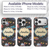 Kid Scuba Diver Submarine Jellyfish Ocean Animal Custom Name Protective Phone Case Mobile Cover Durable Everyday Smartphone Shock Resistant