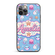 Kawaii Jellyfish Puffer Fish Starfish Pastel Custom Name Protective Phone Case Mobile Cover Durable Everyday Smartphone Shock Resistant