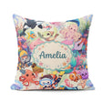 Custom Name Ocean Scene Mermaid Dolphin Turtle Treasure Seamless Square Filled Cushion Throw Pillow Sofa Bed Home Decor Zip Washable UK Made