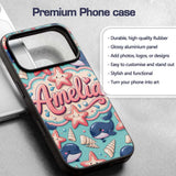 Cute Kawaii Whale Starfish Seashell Ocean Animals Custom Name Protective Phone Case Mobile Cover Durable Everyday Smartphone Shock Resistant