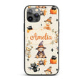 Cute Halloween Teddy Bears Mummy Printed Design Custom Name Protective Phone Case Mobile Cover Durable Everyday Smartphone Shock Resistant