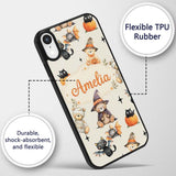 Cute Halloween Teddy Bears Mummy Printed Design Custom Name Protective Phone Case Mobile Cover Durable Everyday Smartphone Shock Resistant