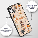 Cute Halloween Teddy Bears Mummy Printed Design Custom Name Protective Phone Case Mobile Cover Durable Everyday Smartphone Shock Resistant