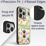Cute Halloween Donuts Sweet Spooky Treats Soft Custom Name Protective Phone Case Mobile Cover Durable Everyday Smartphone Shock Resistant