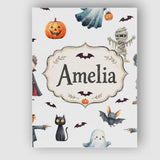 Personalised Name Halloween Zombie Mummy Custom  Unique Gift Idea Elegant Feature Canvas Wall Art Print Decor Picture Ready to Hang