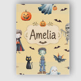 Personalised Name Halloween Zombie Mummy Custom  Unique Gift Idea Elegant Feature Canvas Wall Art Print Decor Picture Ready to Hang