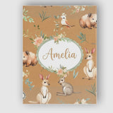 Personalised Name Woodland Animals Koala Custom  Unique Gift Idea Elegant Feature Canvas Wall Art Print Decor Picture Ready to Hang