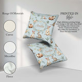 Custom Name Woodland Animals Koala Kangaroo Bear Floral Seamless Square Filled Cushion Throw Pillow Sofa Bed Home Decor Zip Washable UK Made