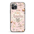 Woodland Animals Koala Kangaroo Bear Floral Blush Custom Name Protective Phone Case Mobile Cover Durable Everyday Smartphone Shock Resistant