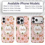 Woodland Fox with Trees Leaves Mushrooms Soft Custom Name Protective Phone Case Mobile Cover Durable Everyday Smartphone Shock Resistant