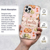 Woodland Fox with Trees Leaves Mushrooms Soft Custom Name Protective Phone Case Mobile Cover Durable Everyday Smartphone Shock Resistant