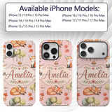 Woodland Fox with Trees Leaves Mushrooms Soft Custom Name Protective Phone Case Mobile Cover Durable Everyday Smartphone Shock Resistant