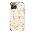 Swan and Ducklings with Flowers Mushrooms Soft Custom Name Protective Phone Case Mobile Cover Durable Everyday Smartphone Shock Resistant