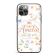Swan and Ducklings with Flowers Mushrooms Soft Custom Name Protective Phone Case Mobile Cover Durable Everyday Smartphone Shock Resistant