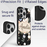 Swan Duckling Butterflies Flowers Mushrooms Soft Custom Name Protective Phone Case Mobile Cover Durable Everyday Smartphone Shock Resistant