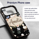 Swan Duckling Butterflies Flowers Mushrooms Soft Custom Name Protective Phone Case Mobile Cover Durable Everyday Smartphone Shock Resistant