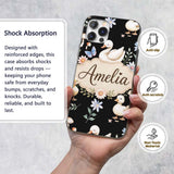Swan Duckling Butterflies Flowers Mushrooms Soft Custom Name Protective Phone Case Mobile Cover Durable Everyday Smartphone Shock Resistant