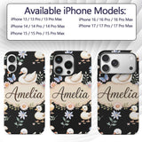 Swan Duckling Butterflies Flowers Mushrooms Soft Custom Name Protective Phone Case Mobile Cover Durable Everyday Smartphone Shock Resistant