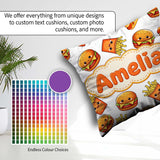 Custom Name Kawaii Burger Fries Hotdog Fast Food White Seamless Square Filled Cushion Throw Pillow Sofa Bed Home Decor Zip Washable UK Made