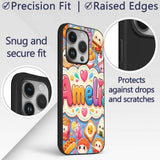 Kawaii Fast Food Burger Sushi Taco Pizza Blue Custom Name Protective Phone Case Mobile Cover Durable Everyday Smartphone Shock Resistant