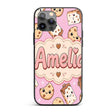 Kawaii Cookies and Chocolate Milk Carton Light Custom Name Protective Phone Case Mobile Cover Durable Everyday Smartphone Shock Resistant