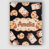 Personalised Name Cute Kawaii Cookies and Custom  Unique Gift Idea Elegant Feature Canvas Wall Art Print Decor Picture Ready to Hang