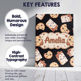 Personalised Name Cute Kawaii Cookies and Custom  Unique Gift Idea Elegant Feature Canvas Wall Art Print Decor Picture Ready to Hang
